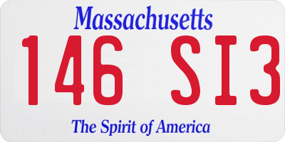 MA license plate 146SI3
