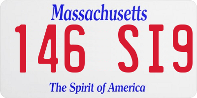 MA license plate 146SI9