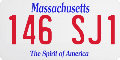 MA license plate 146SJ1