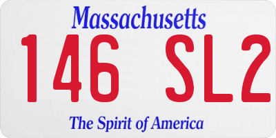 MA license plate 146SL2