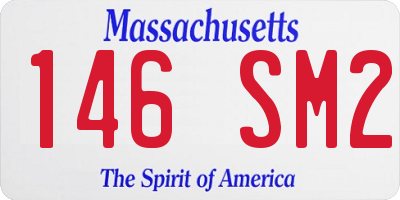 MA license plate 146SM2