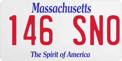 MA license plate 146SN0