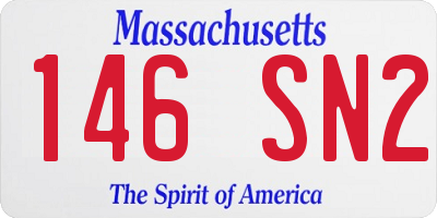 MA license plate 146SN2
