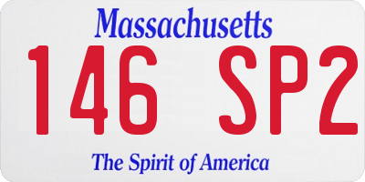MA license plate 146SP2