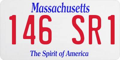 MA license plate 146SR1