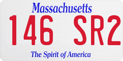 MA license plate 146SR2