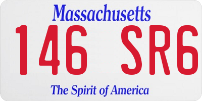 MA license plate 146SR6
