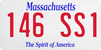 MA license plate 146SS1
