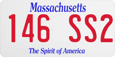 MA license plate 146SS2