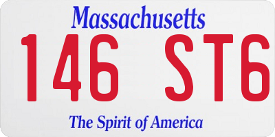 MA license plate 146ST6