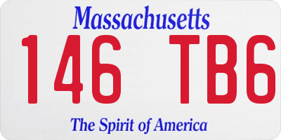 MA license plate 146TB6