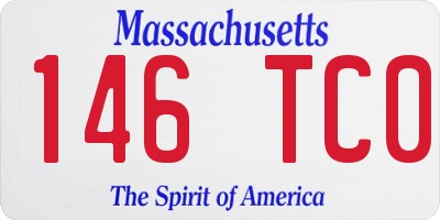 MA license plate 146TC0