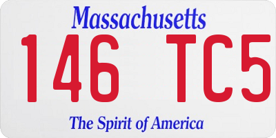 MA license plate 146TC5