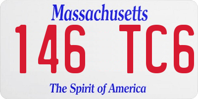 MA license plate 146TC6