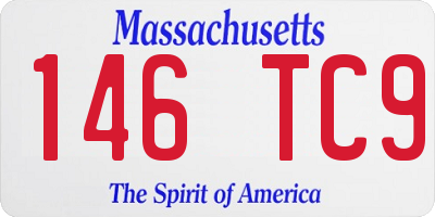 MA license plate 146TC9