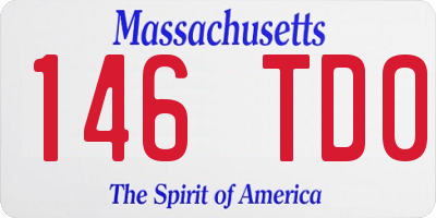 MA license plate 146TD0