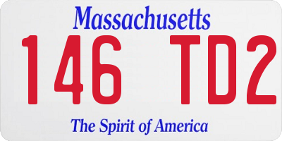 MA license plate 146TD2