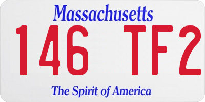 MA license plate 146TF2