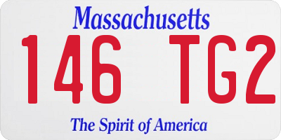 MA license plate 146TG2