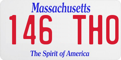 MA license plate 146TH0