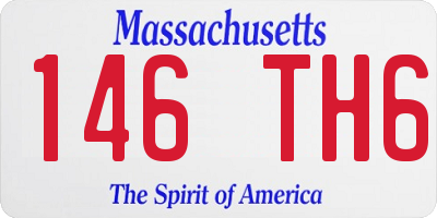MA license plate 146TH6