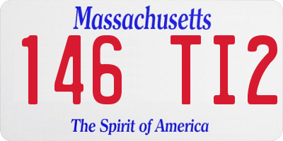 MA license plate 146TI2