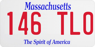 MA license plate 146TL0