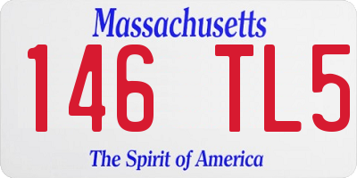 MA license plate 146TL5