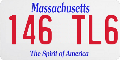 MA license plate 146TL6