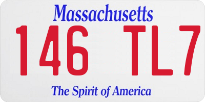 MA license plate 146TL7