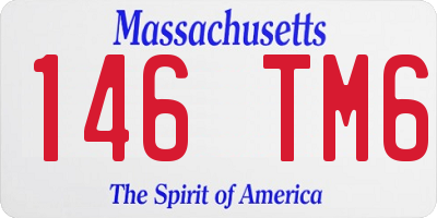 MA license plate 146TM6