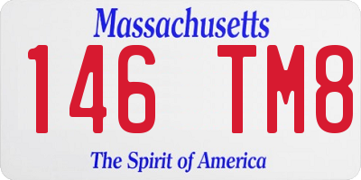 MA license plate 146TM8