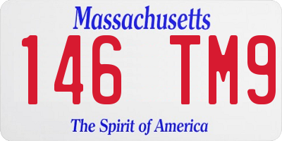 MA license plate 146TM9