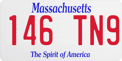 MA license plate 146TN9