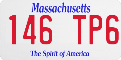 MA license plate 146TP6