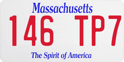 MA license plate 146TP7