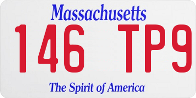 MA license plate 146TP9