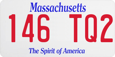 MA license plate 146TQ2