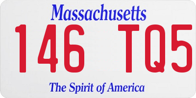 MA license plate 146TQ5