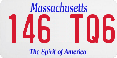 MA license plate 146TQ6