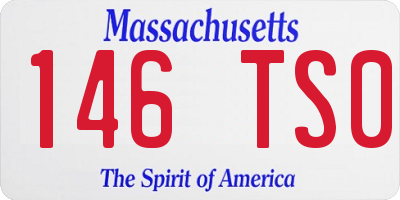 MA license plate 146TS0