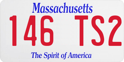 MA license plate 146TS2