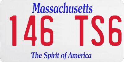 MA license plate 146TS6
