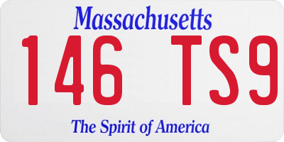 MA license plate 146TS9