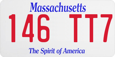 MA license plate 146TT7