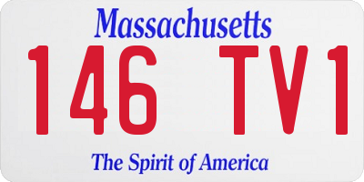 MA license plate 146TV1