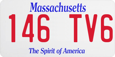 MA license plate 146TV6