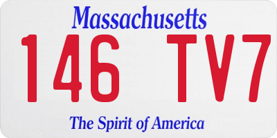 MA license plate 146TV7