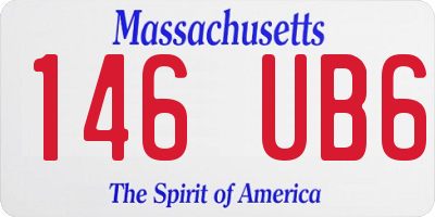 MA license plate 146UB6