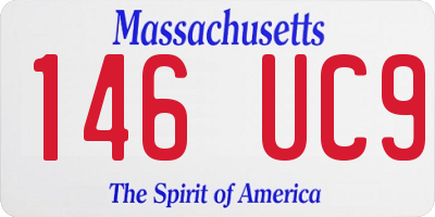 MA license plate 146UC9